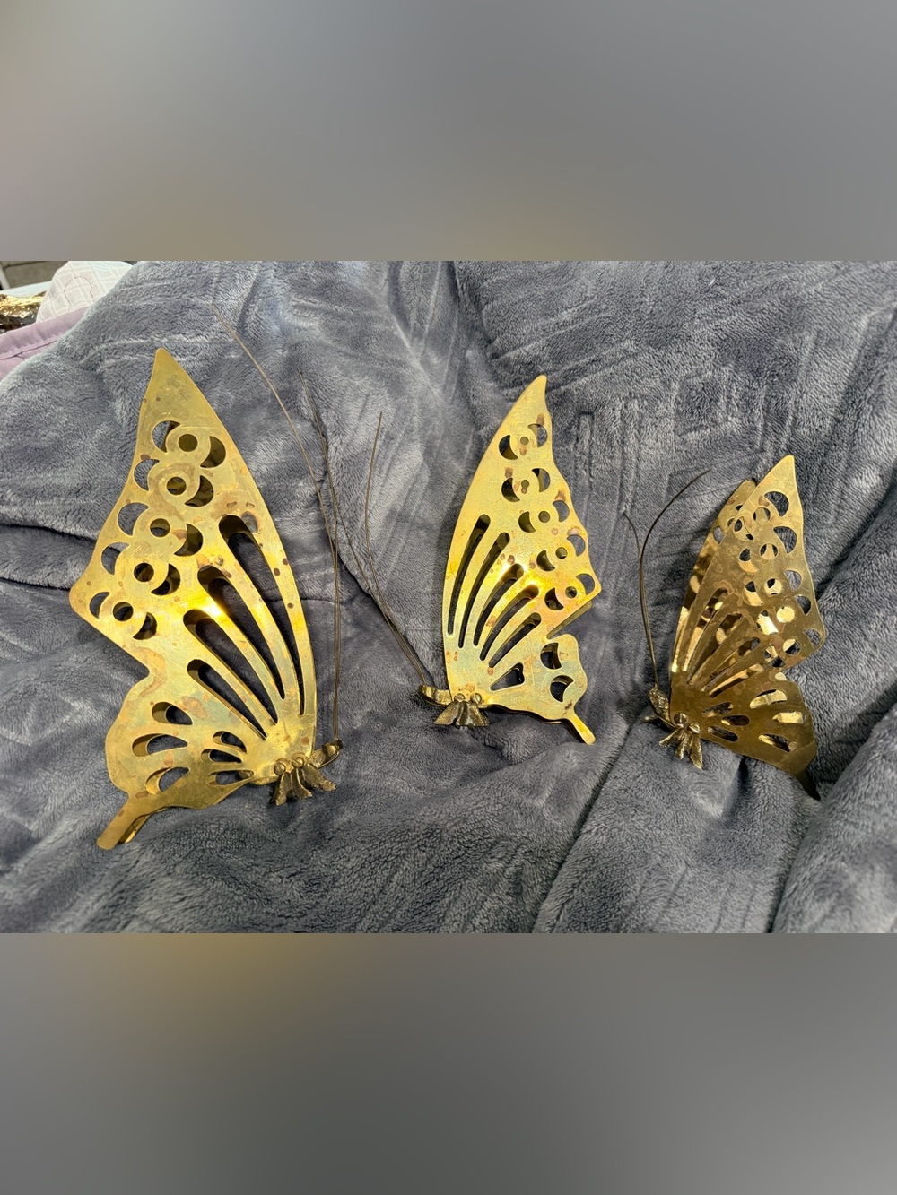 Brass Butterfly  - Gold Tone